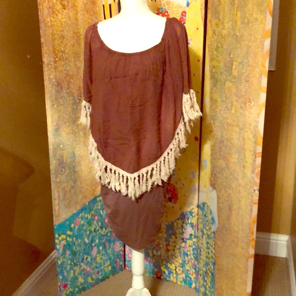 Super cute layered boho dress